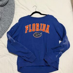 LF Royal Blue Florida Crewneck Sweatshirt with Orange Logo